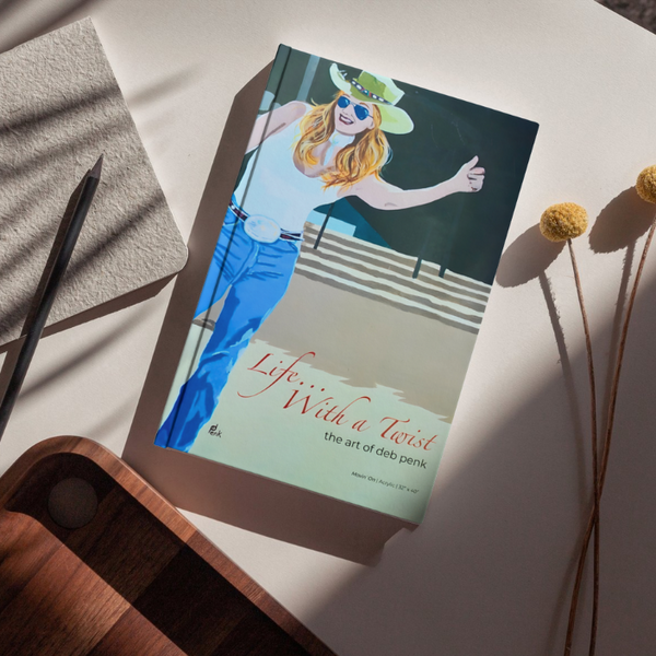 Coffee table art book by Deb Penk featuring her original artwork