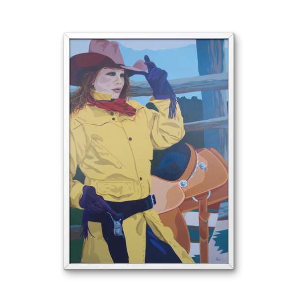 Original artwork titled “Howdy Partner” by Deb Penk