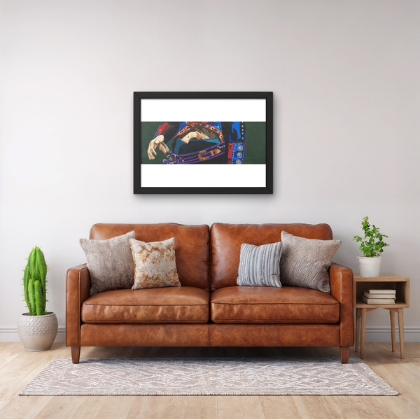 Original artwork by Deb Penk displayed in a contemporary interior