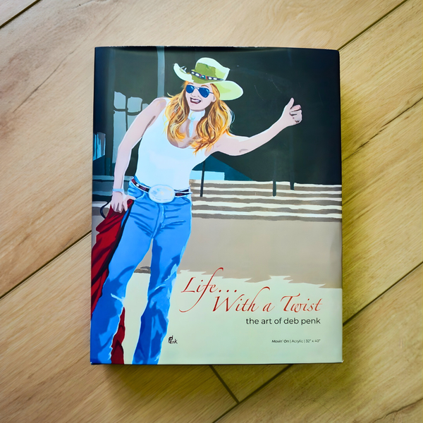 Deb Penk coffee table book showcasing vibrant original paintings