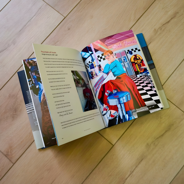 Art coffee table book featuring original artwork by Deb Penk