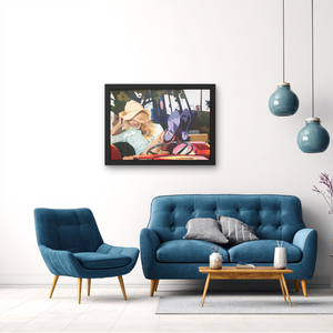 Original artwork by Deb Penk displayed in a contemporary interior